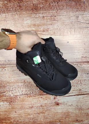 Чоловічі черевики salomon shelter high gtx fur black grey