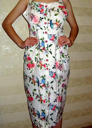 Сарафан платье цветы