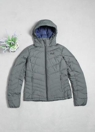 Jack wolfskin куртка женская пуховик пуховая на пуху теплая короткая серая джек вольфскин тнф tnf s xs 34 362 фото