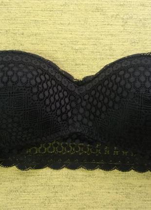 Бюстгалтер кружевной на поролоне без бретелекprimark 12/14, m