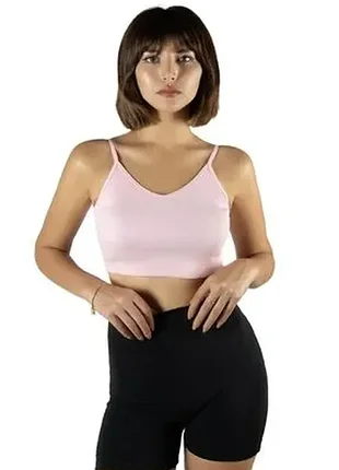 Розовый двойной топ/бюст 18-20 размера