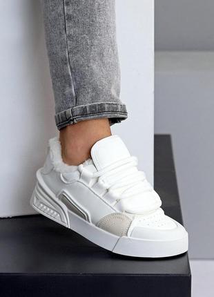 Женские зимние кроссовки кеды хайтопы на меху утепленные зимние кроссовки кеды хайтопы