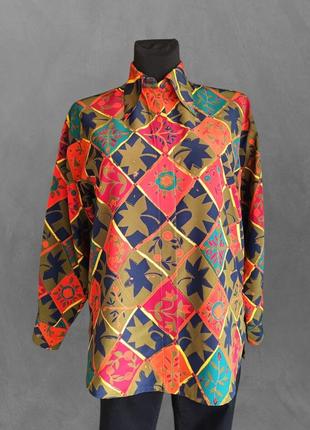Винтажная шелковая рубашка tokio blouse sport