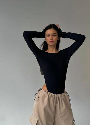 Боді з вирізом на спині, в розмірах(sm / ml)