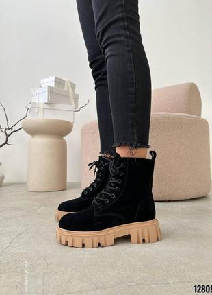 Женские зимние ботинки ботинки из натуральной замши замшевые зимние ботинки ботинки