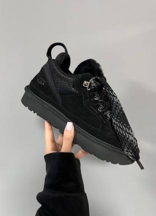 Угги ugg lowmel sneaker black premium