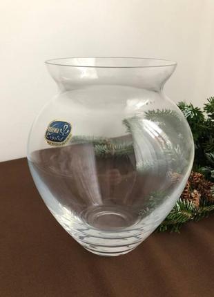 Ваза кришталева bohemia crystal made in czech republic.