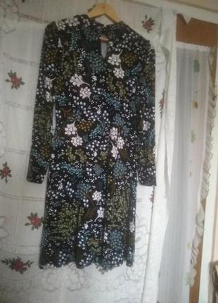 Супер платье "m&s collection"р.12,95%вискоза,5%эластан.