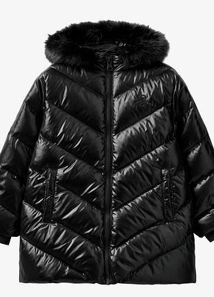 Зимний пуховик пальто куртка италия benetton 11-13 лет