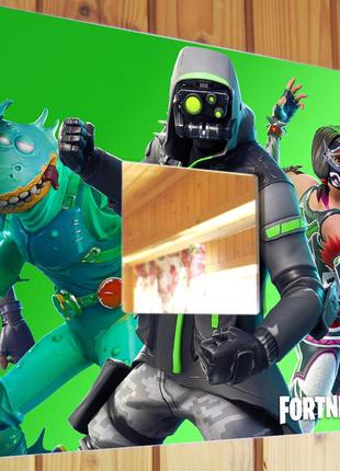 Декоративное зеркало "игра fortnite. персонажи фортнайт" подарок для фанатов видеоигр, украшение дет