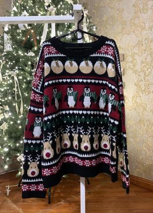 Новогодний свитерик с колокольчиками