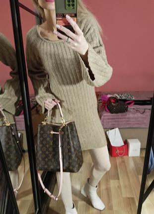 Теплое вязаное мини платье h&m 🫦🍹🍭 9