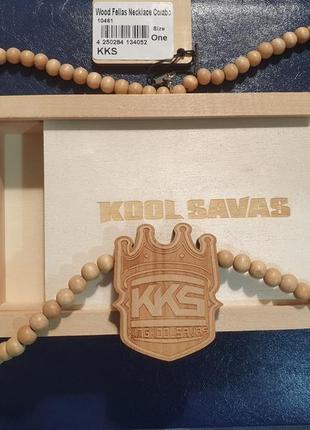 Ожерелье и шкатулка wood fellas германия кулон корона с деревянными бусинами