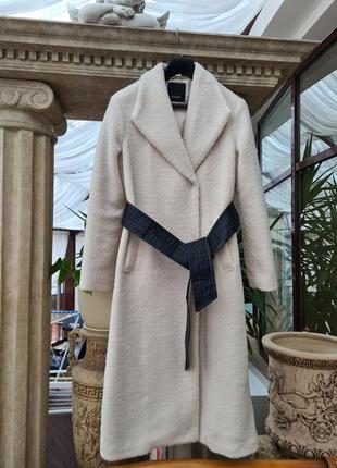 Пальто pinko, молочное пальто пенко