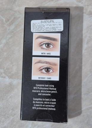 Тушь для бровей no 03 nyx tinted brow mascara - brunette, 6,5 мл