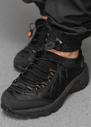 Мужские кроссовки merrell iceberg moc black/orange1 фото