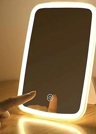 Зеркало для макияжа с led-подсветкой и сенсорным экраном