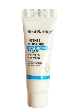 Увлажняющий крем с гиалуроновой кислотой real barrier intense moisture hyaluronic cream 10 ml