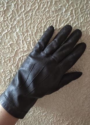 Мягкие кожаные рукавички, перчатки англия м/l1 фото