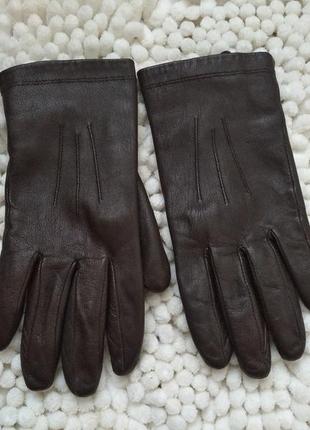 Мягкие кожаные рукавички, перчатки англия м/l3 фото