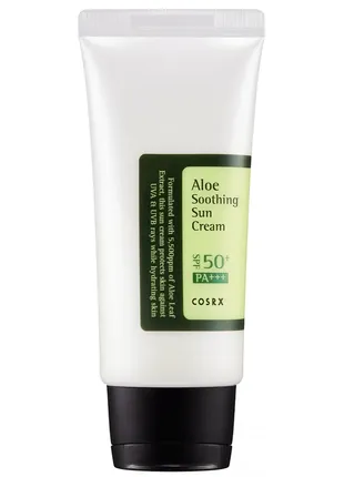 Сонцезахисний крем для обличчя cosrx aloe soothing sun cream spf 50 з алое - 50 мл - оригінал