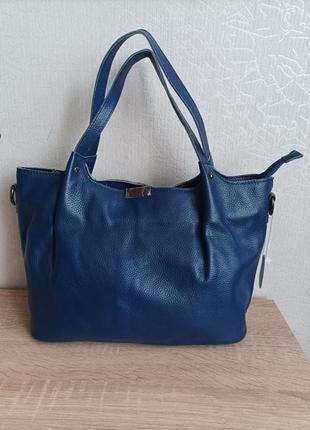 Новая кожаная вместительная сумочка 👜