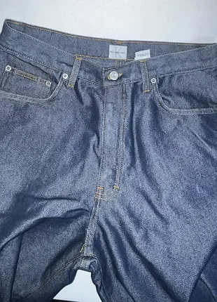Джинси calvin klein blue metal denim jeans 34 x 32 made in  usa