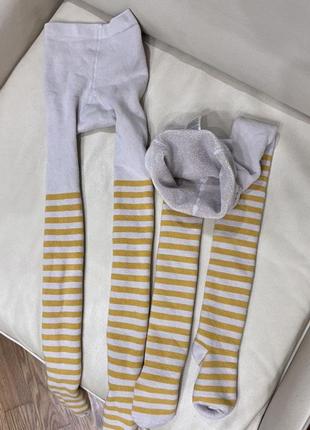 Колготи з начосом , колготки на мєху, 7-8 років ріст 122-128 , осінь-зима