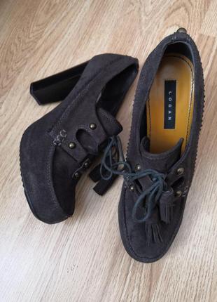 Кожаные туфли  logan, vera cuojo, размер 403 фото