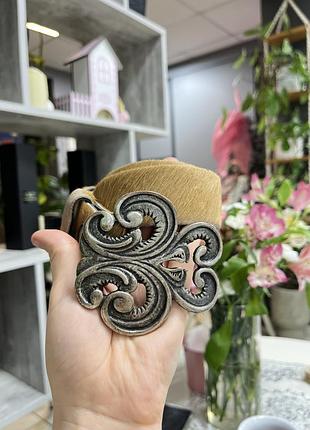 Винтажный ремень с пряжкой real leather