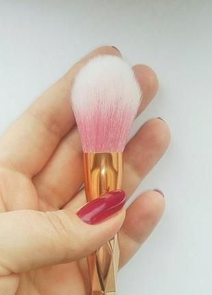 Кисть для макияжа для пудры, румян или хайлайтера gold/rose probeauty