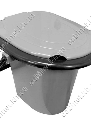 Відро для вуличних туалетів біотуалет горизонт 17л сіре