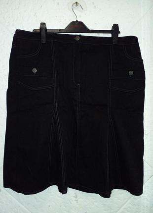 Новая юбка батал хлопок эластан замеры карго