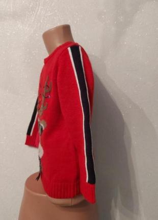 Новогодний свитер с оленем