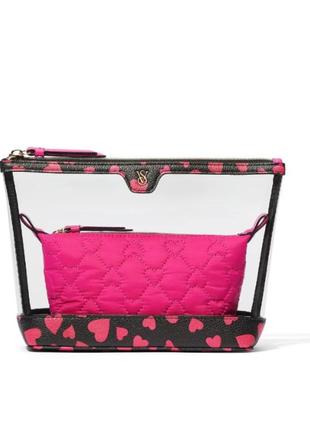 Косметичка 2-в-1 victoria's secret 2-piece makeup bag