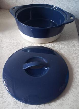 Керамическая форма для выпечки с крышкой,керамика, для запекания, для духовки, посуды,...