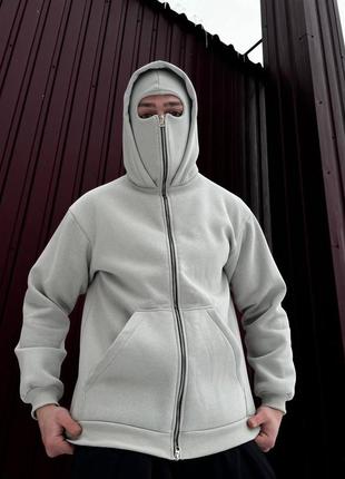 Худи серая с балаклава - must have