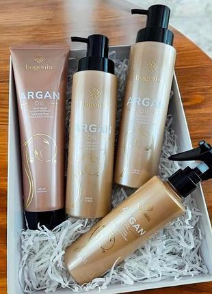 Набор для ухода за волосами с маслом арганы bogenia argan oil ❤️‍🔥