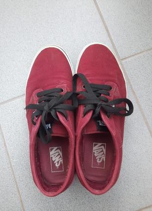 Vans бордові класика
