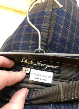 Salvatore ferragamo юбка шерсть винтаж плиссе