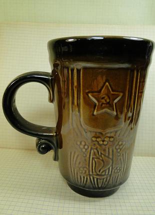 Чашка обливная керамика