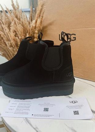Челси черные ugg