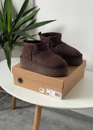 Ugg ultra mini platform chocolate