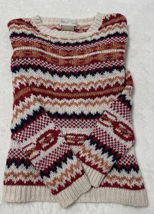 Очень теплая и красивая зимняя кофта