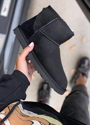 Mini suede угги угги из натуральных материалов