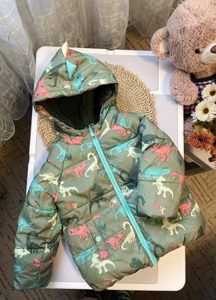 Зимова куртка, курточка динозаври
