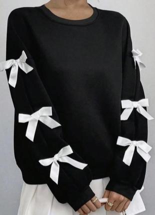 Стильные, модные, весенние свитшоты с бантиками 🎀