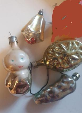 Новогодние игрушки на елку, винтаж