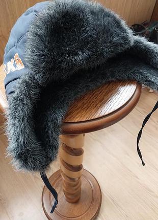 Шапка ушанка теплая на мальчика