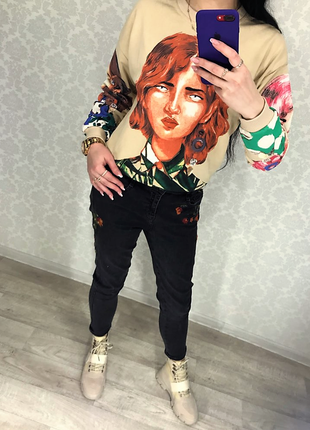 Кофта zara яркий свитшот, кофточка